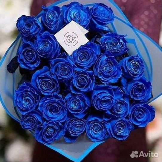 Синие розы Доставка цветов
