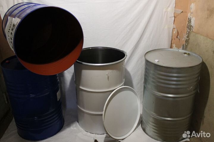 Бочка металл стальные 80, 206 литров Пищевая