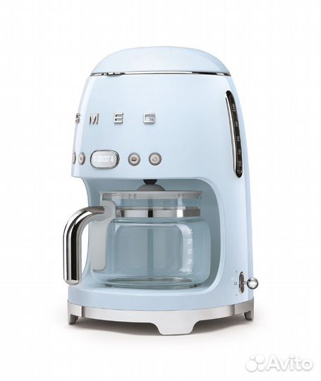 Капельная кофеварка smeg DCF02pbeu, пастельный гол