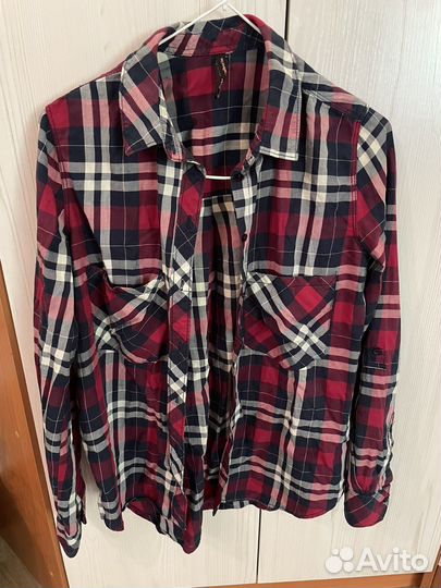 Рубашка stradivarius в клетку