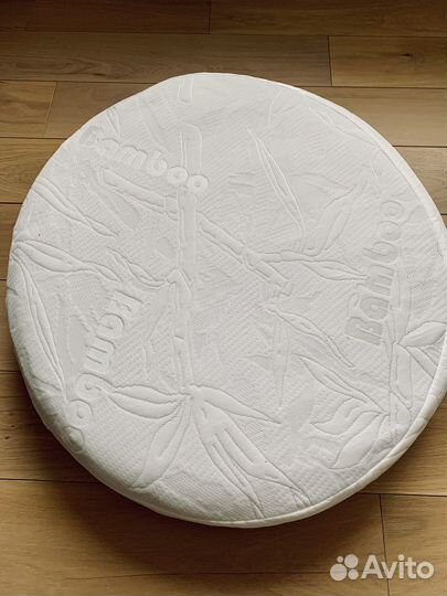 Круглый кокосовый детский матрас