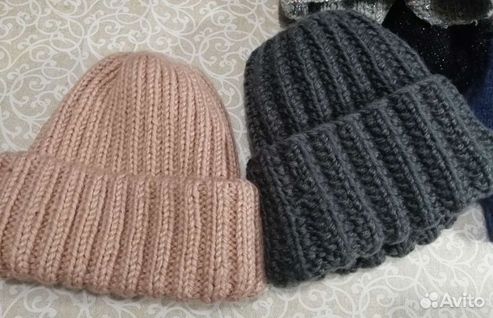 Вязаные шапки бини такори