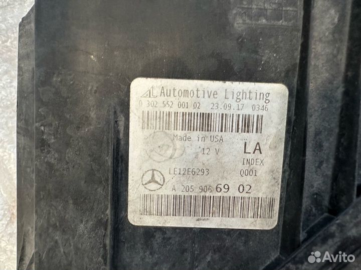 Фары комплект передние галаген мерседес w205