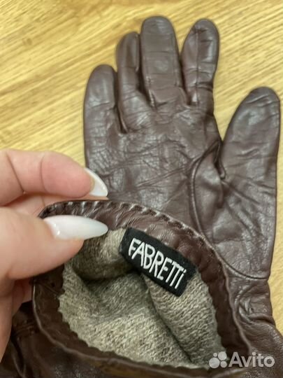 Перчатки женские кожаные