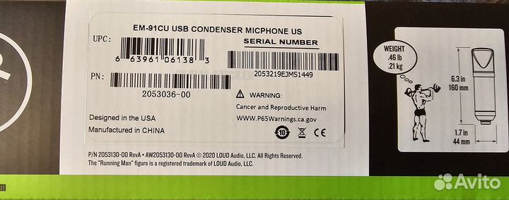 Микрофон Mackie EM-91C