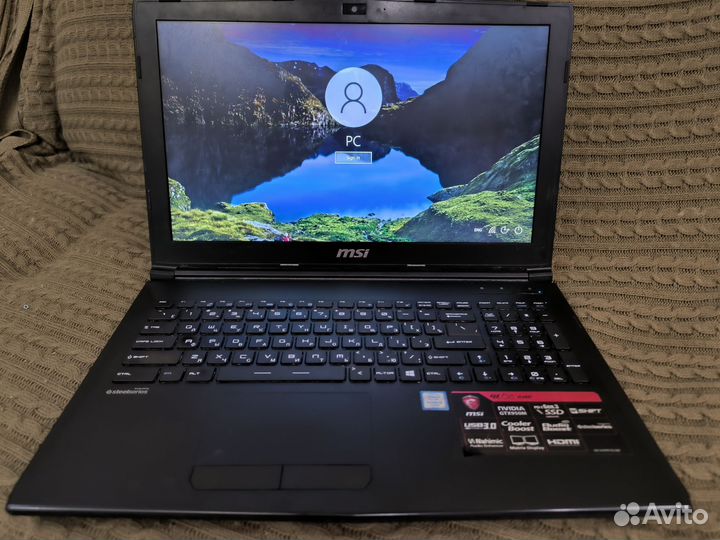 Игровой ноутбук msi GL 62 6QE core i5 Gtx 950m