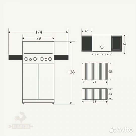 Гриль газовый Napoleon Prestige 500