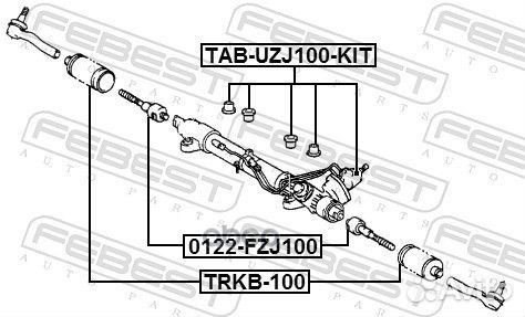 Сайлентблок toyota cruiser 100 98- рулевой рейки