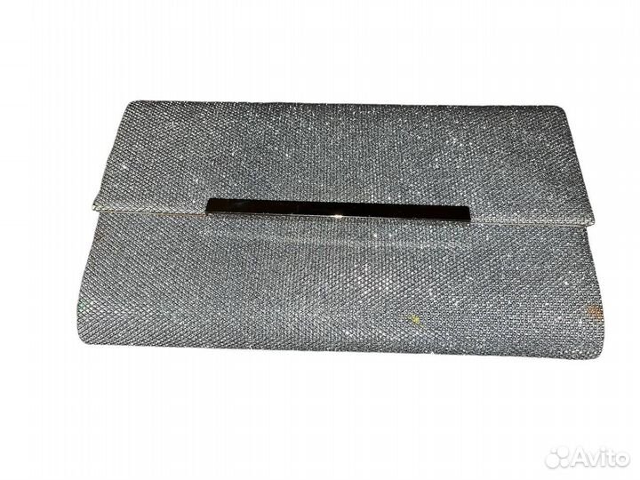 Centro клатч серебряный женский