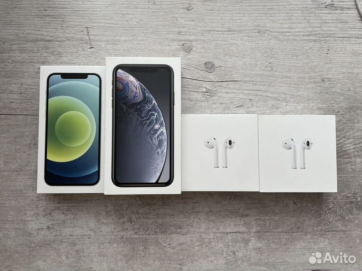 Коробки для iPhone 12/xr airpods 1/2