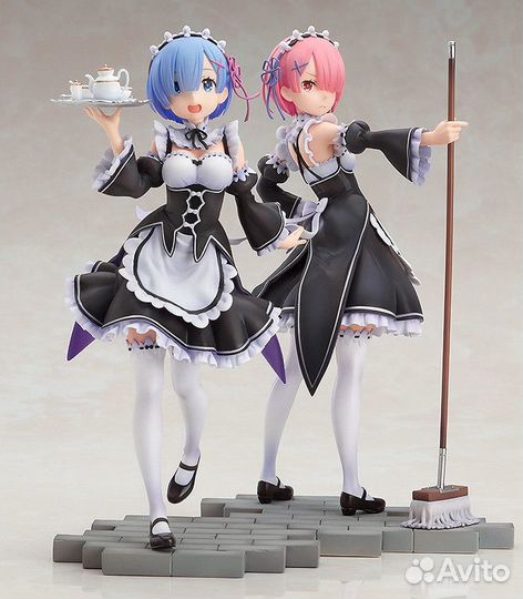 Ram and Rem Statue 1/7