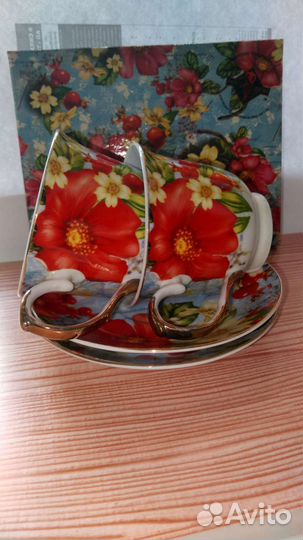 Чашка с блюдцем 2 шт