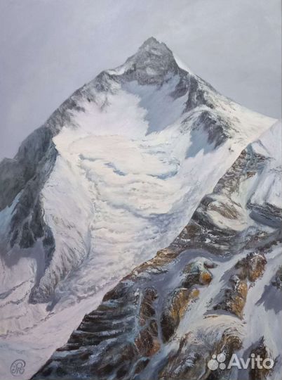 Картина горы, холст 60х80см. Горный пейзаж