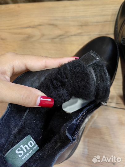 Ботинки нат кожа зимние 36