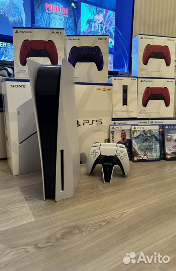 Sony PS 5 с дисководом + игры + подписка