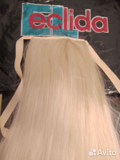 Хвост на заколках искусственные