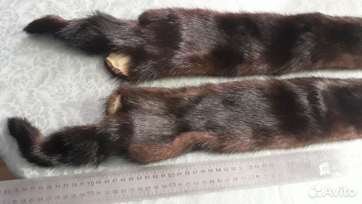 Норка, шкурка, 2 чулка