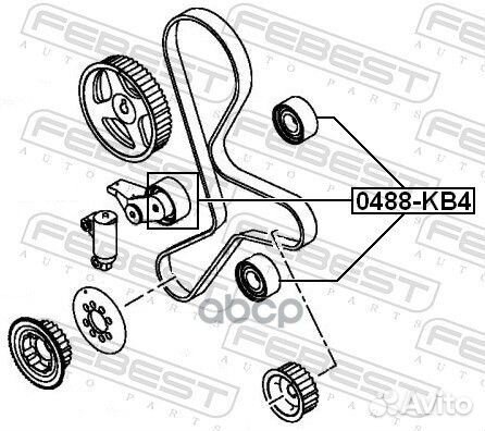 Ролик обводной ремня грм 0488KB4 Febest