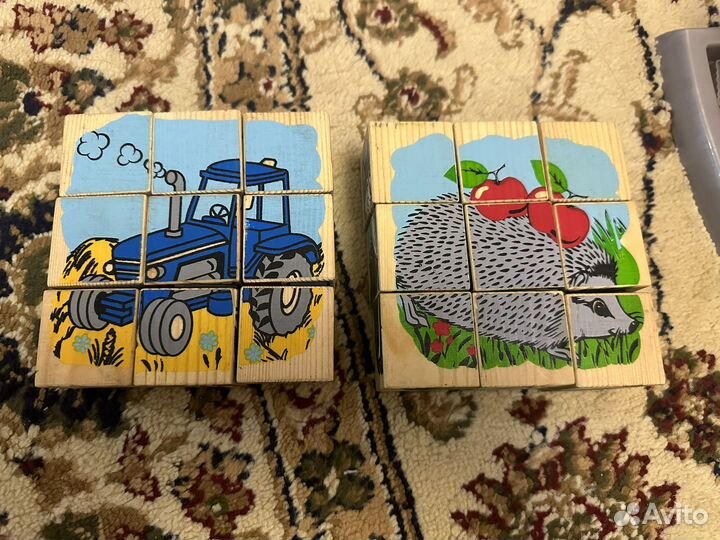 Кубики деревянные для малышей