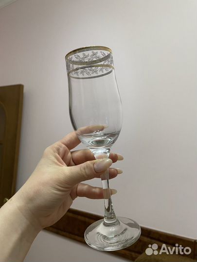 Бокалы новые шампанское, рюмки, стаканы, 6 - 18 шт