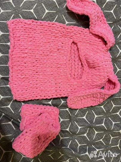 Шапка балаклава вязаная