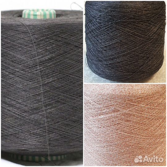 Пряжа, лен, Италия, цвета разные