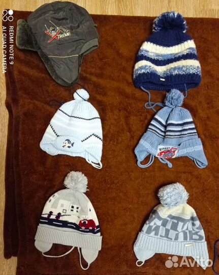 Шапочки, шарфы, перчатки на мальчика