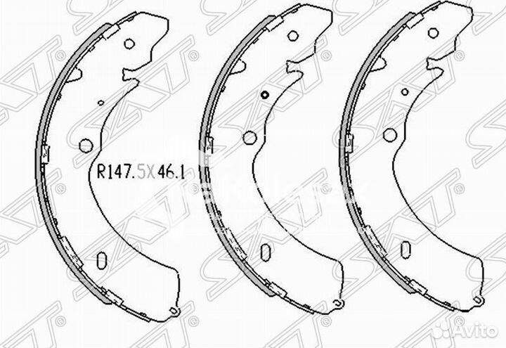 Колодки тормозные зад great wall hover 05-12/isuzu