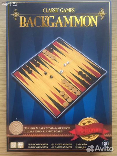 Игра настольная нарды Blackgammon