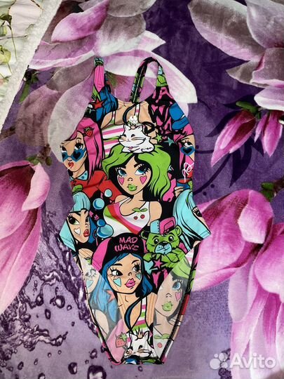 Купальник женский слитный спортивный