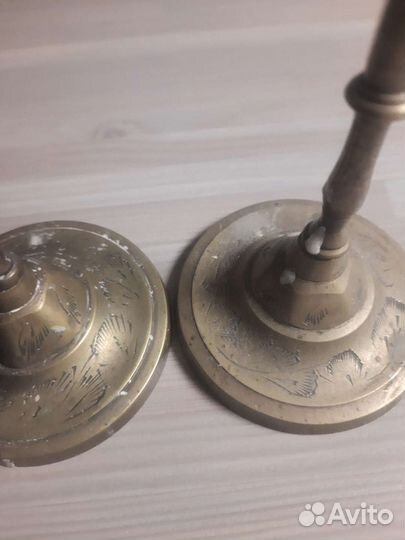 Подсвечники и тарелка