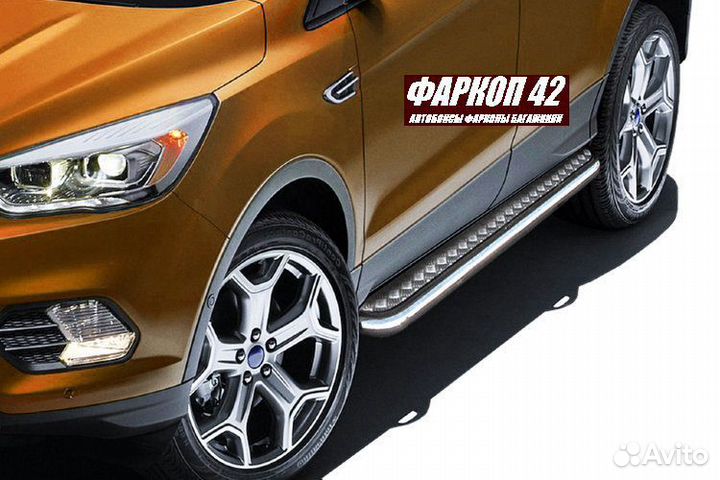 Защита порогов Ford kuga (2016)