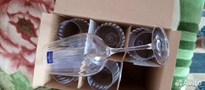 Фужеры богемия новые