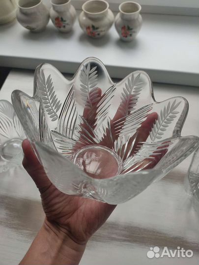 Салатник хрустальный