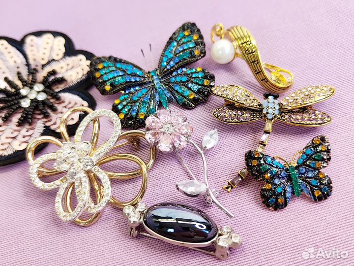 Брошь бижутерия