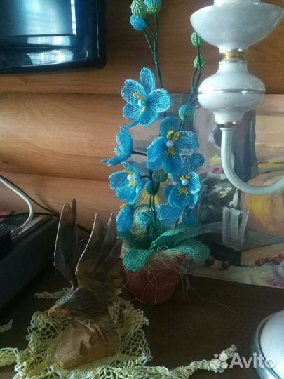 Цветы из бисера