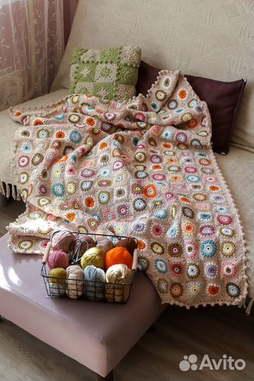 Интерьерный плед одеяло