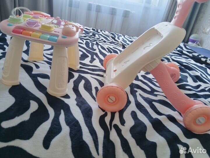 Каталка ходунки с игровой панелью трансформер 5в1