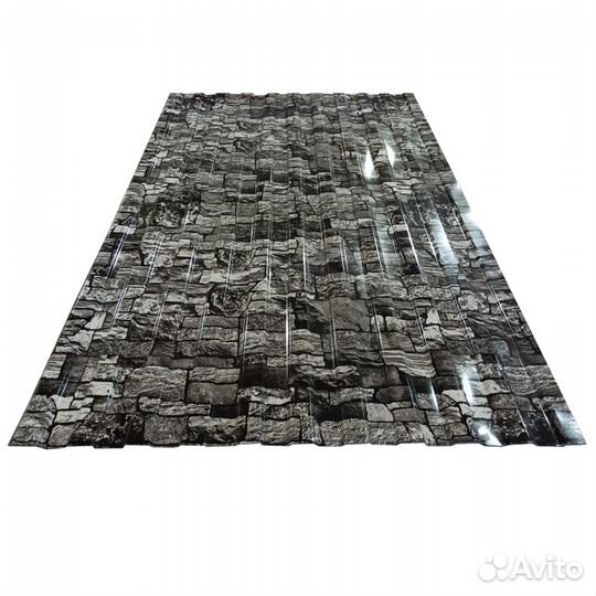 Профнастил С8 0.3 мм 1200x2000 мм принт камень