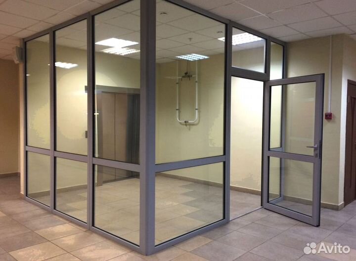 Противопожарные алюминиевые перегородки