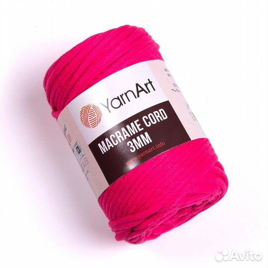 Пряжа ярнарт YarnArt Macrame Cord 3 MM