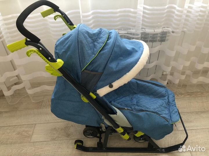 Детские санки с колесами