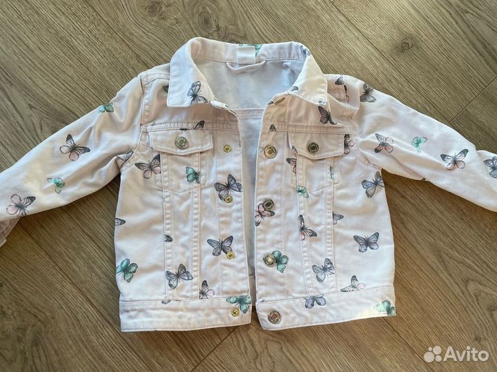 Куртка джинсовая h&m 92 для девочки