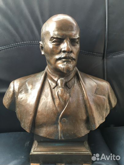 Бюст Ленина В.И. Бронза,43x36x18, Боголюбов В.Я