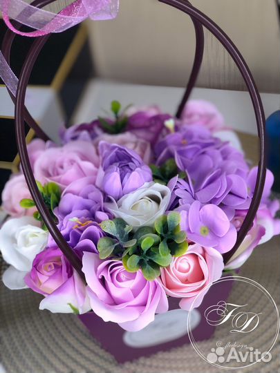 Букет из мыльных роз на 8 марта