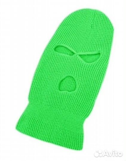 Балаклава вязаная Snowy Fantom (Neon green)