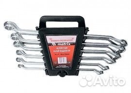 Набор ключей накидных 6-17мм 6шт полиров. matrix 1