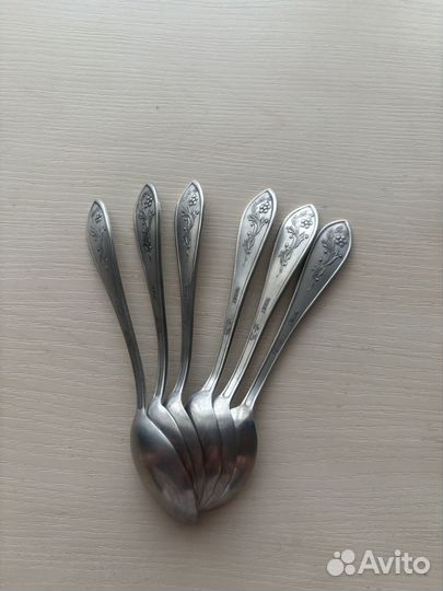 Набор СССР 1969г чайные ложки Медный всадник