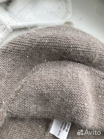 Шапка чепчик теплая