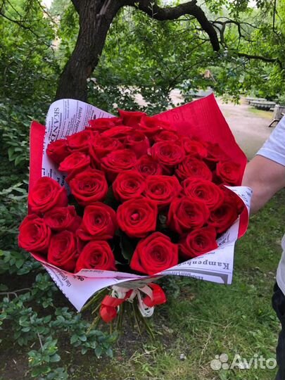 Розы 39 штук 50 см Эквадор